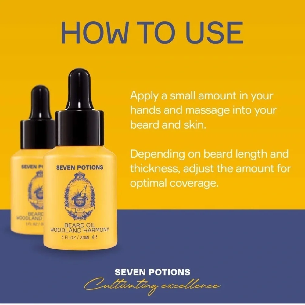 Seven Potions Woodland Harmony Beard Oil 1oz